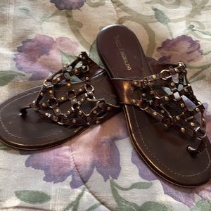 Enzo Angiolini brown sandals